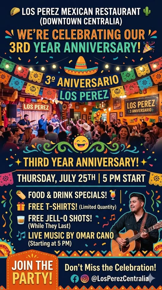 Los Perez 3rd Anniversary